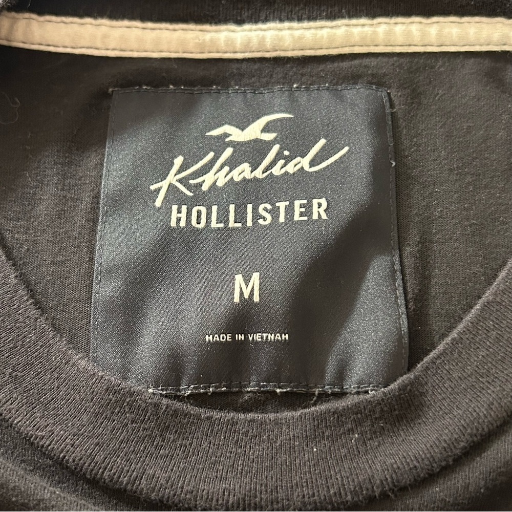 Hollister x Khalid Long Sleeve T-Shirt Women's Black Size Medium - Picture 6 of 9